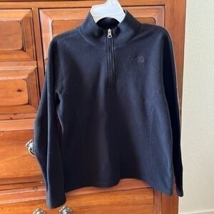 The North Face Girl’s Quarter Zip Black Fleece Size XL EUC